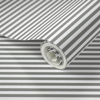 Smaller Scale 1/3 Inch Stripe Pewter and White Coordinate Matches Spoonflower Petal Solid