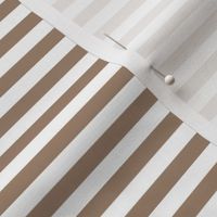 Smaller Scale 1/3 Inch Stripe Mushroom and White Coordinate Matches Spoonflower Petal Solid
