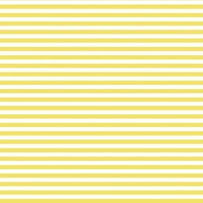 Smaller Scale 1/3 Inch Stripe Buttercup and White Coordinate Matches Spoonflower Petal Solid