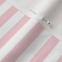 Bigger Scale 1/2 Inch Stripe Cotton Candy and White Coordinate Matches Spoonflower Petal Solid