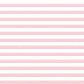 Bigger Scale 1/2 Inch Stripe Cotton Candy and White Coordinate Matches Spoonflower Petal Solid
