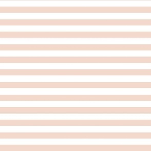Bigger Scale 1/2 Inch Stripe Blush and White Coordinate Matches Spoonflower Petal Solid