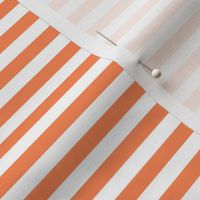 Smaller Scale 1/3 Inch Stripe Peach and White Coordinate Matches Spoonflower Petal Solid
