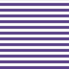 Bigger Scale 1/2 Inch Stripe Grape and White Coordinate Matches Spoonflower Petal Solid