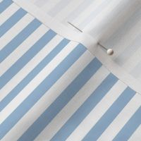 Smaller Scale 1/3 Inch Stripe Sky Blue and White Coordinate Matches Spoonflower Petal Solid
