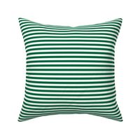 Smaller Scale 1/3 Inch Stripe Emerald and White Coordinate Matches Spoonflower Petal Solid