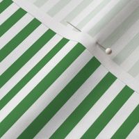 Smaller Scale 1/3 Inch Stripe Kelly Green and White Coordinate Matches Spoonflower Petal Solid