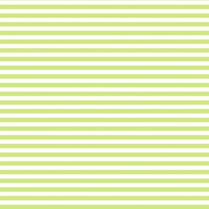 Smaller Scale 1/3 Inch Stripe Honeydew and White Coordinate Matches Spoonflower Petal Solid