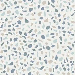 SMALL Terrazzo tile print fabric - sfx4408 slate