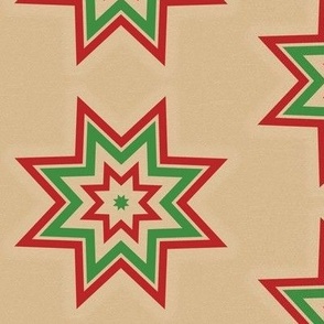 Kraft paper look  Christmas star 
