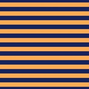 3/8´´ Horizontal stripes Orange and Dark blue 