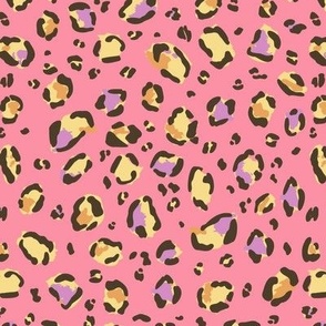 Leopard Spots - Pink Background