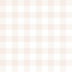 12 "  White on blush pink grid- blush pink gingham, blush pink white grid 