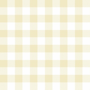 12 "  White on vanilla yellow grid- soft sunny yellow gingham, summer sun yellow  white grid 