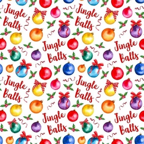 Medium Scale Jingle Balls Funny Sarcastic Holiday Humor Christmas Tree Balls