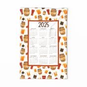 2024 Calendar Fat Quarter Wall Hanging Tea Towel Craft Beer Brewery Enthusiast