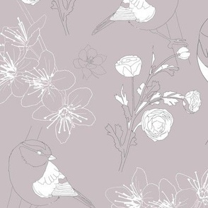 Lavender | Florals & Birds