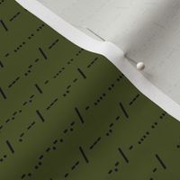 Morse Code - Army green
