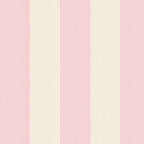 Candy Stripes (1.7" stripes) - Pastel Pink and Cream 