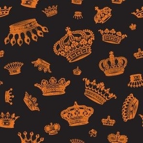 Royal Crowns: Carrot on Black