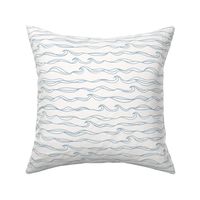 Ocean Waves on White (Smaller Scale)