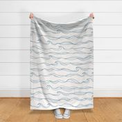 Ocean Waves (On White)
