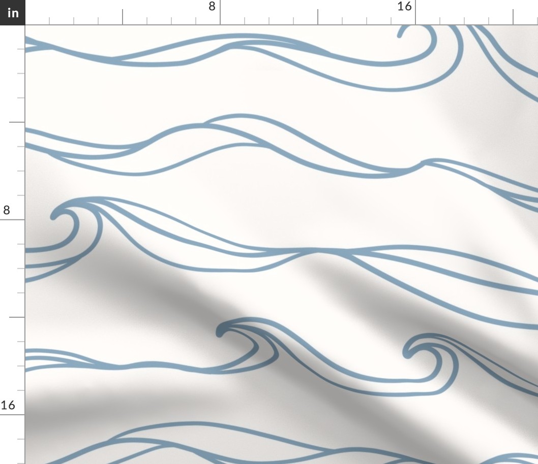 Ocean Waves (On White)