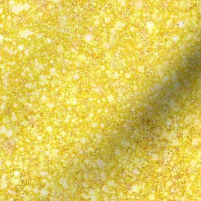 Luminous Yellow Gold Glitter -- Solid Yellow Gold Faux Glitter -- Glitter Look,   Simulated Glitter, Glitter Sparkles Print -- 25.00in x 60.42in repeat (VERTICAL) -- 150dpi  (Full Scale)