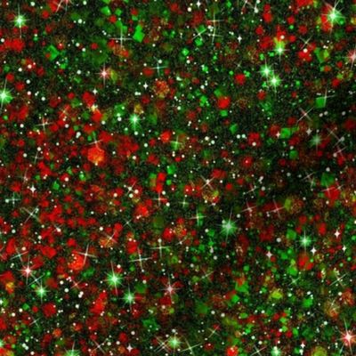 Red Green Christmas Bling Faux Glitter -- Solid Red Green Faux Glitter -- PartyGlitter xea009 -- Glitter Look, Simulated Glitter, Christmas Red Green Glitter Sparkles Print -- 60.42in x 25.00in repeat -- 150dpi (Full Scale) 