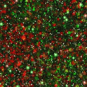 Red Green Christmas Bling Faux Glitter -- Solid Red Green Faux Glitter -- PartyGlitter xea009 -- Glitter Look, Simulated Glitter, Christmas Red Green Glitter Sparkles Print -- 60.42in x 25.00in repeat -- 150dpi (Full Scale) 