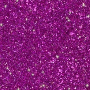 Solid Magenta Purple Faux Glitter -- Solid Magenta Faux Glitter -- PartyGlitter xea005 -- Glitter Look, Simulated Glitter, Purple Magenta Solid Glitter Sparkles Print -- 60.42in x 25.00in repeat --   150dpi (Full Scale)