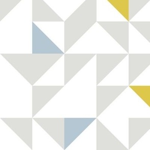 Triangles blue and yellow neutral