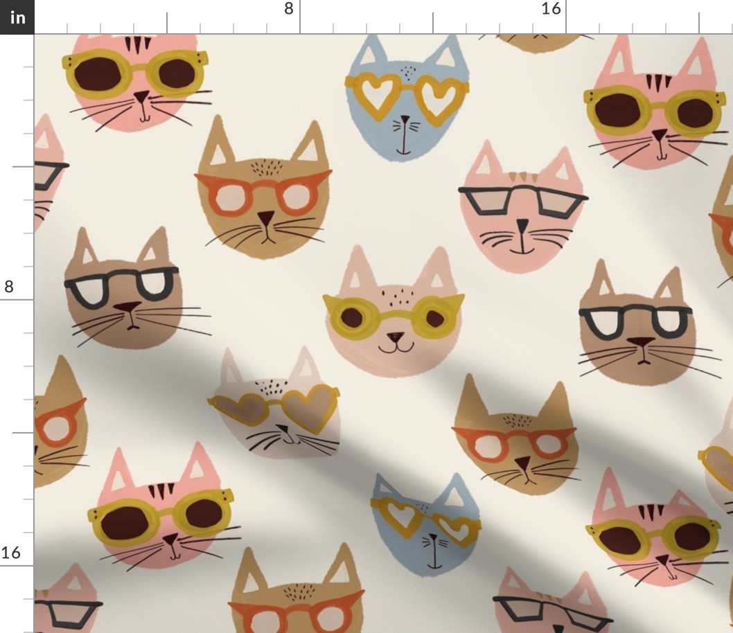 Cool Cats Fabric | Spoonflower