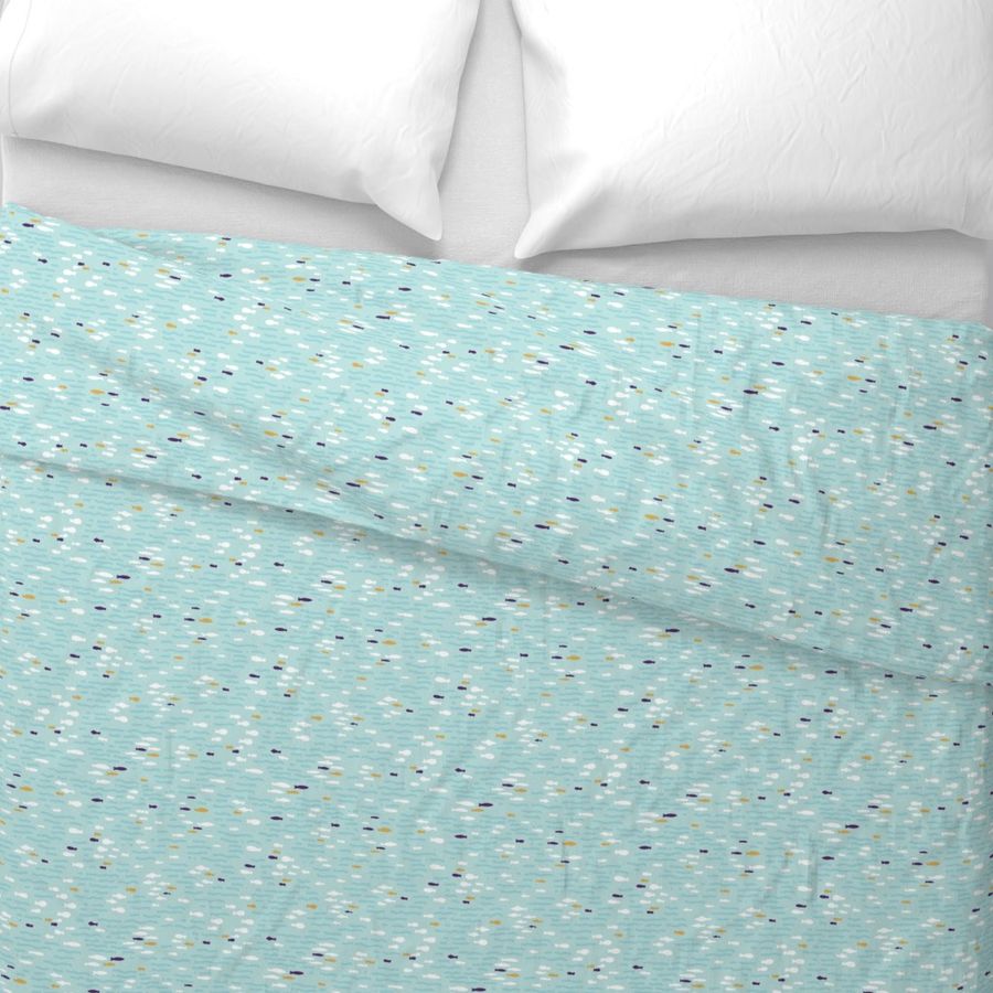 Under the Sea | Baby Ocean Blue | Fish Repeat Pattern