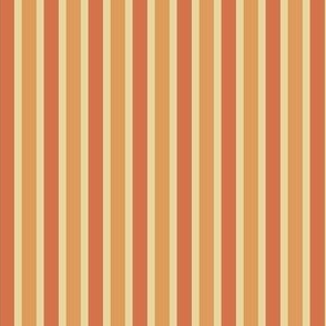 Dusty Earth Stripes (#1) - Narrow Ribbons of Pale Pumice with Dusty Apricot and Dusty Tan