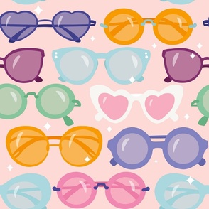 Regular Scale // Vintage Sunglasses // Pink Bright