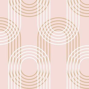 Geometric Arches -Blush