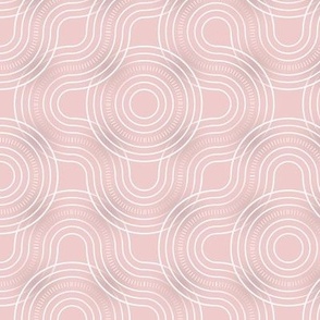 soft pink truchet lines