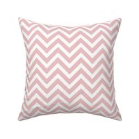 Chevron classic dusted pink white