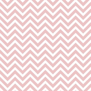 Chevron classic dusted pink white