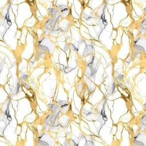 SMALL COORDINATE TO DRAGONFLIES ON WHITE AND GOLD MARBLE FLWRHT