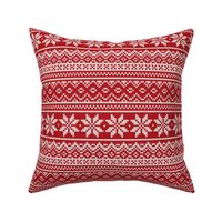 Nordic Holiday sweater RED