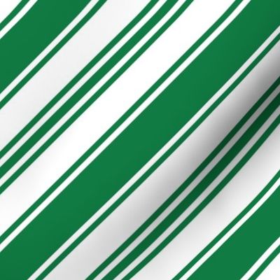 Green ticking stripes diagonal