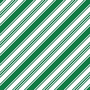 Green ticking stripes diagonal