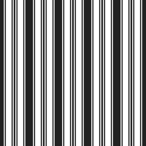 Black ticking stripes