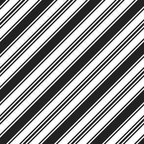 Black ticking stripes diagonal