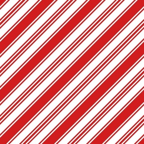 Red ticking stripes diagonal