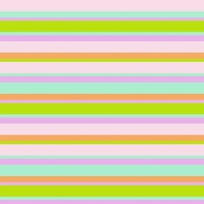 Unevenly spaced pastel stripes