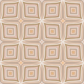 Retro Diamonds-Stucco-Earthy Pale Palette-mid-scale