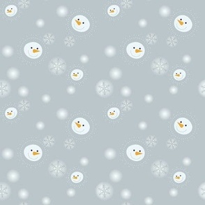 Happy Snowman - Grey (S)